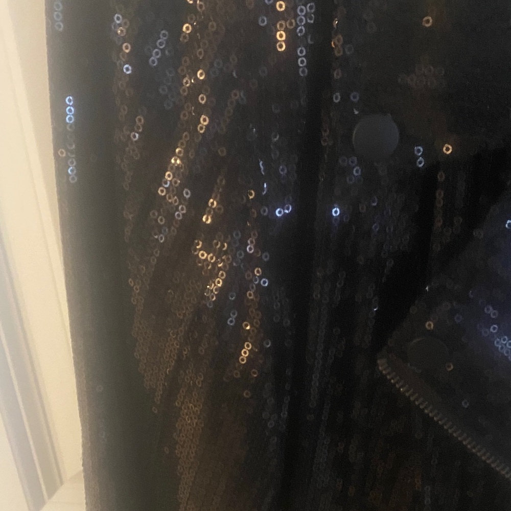 Sequin Black Jacket material girl - Picture 3 of 5